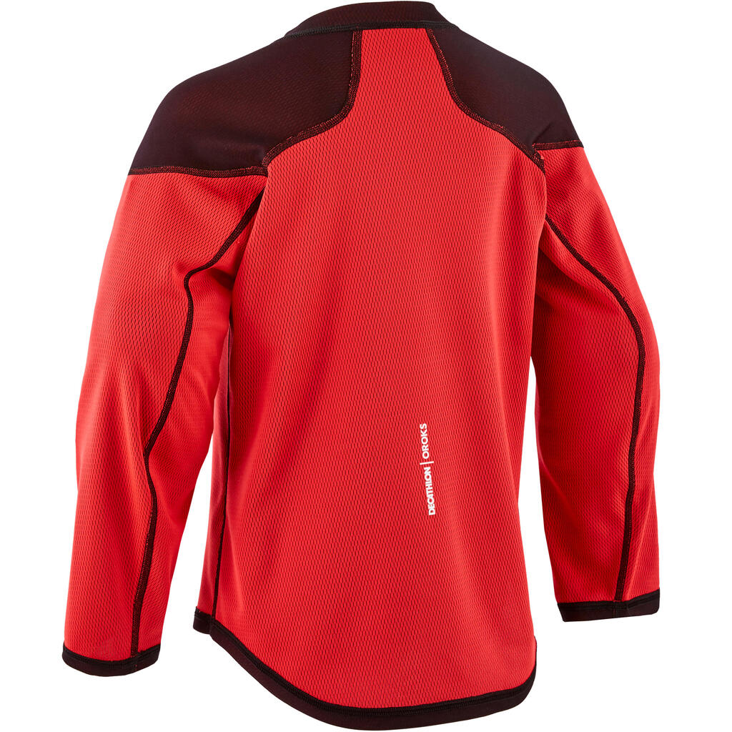 Kids' Training Jersey ILH 500 - Black/Red