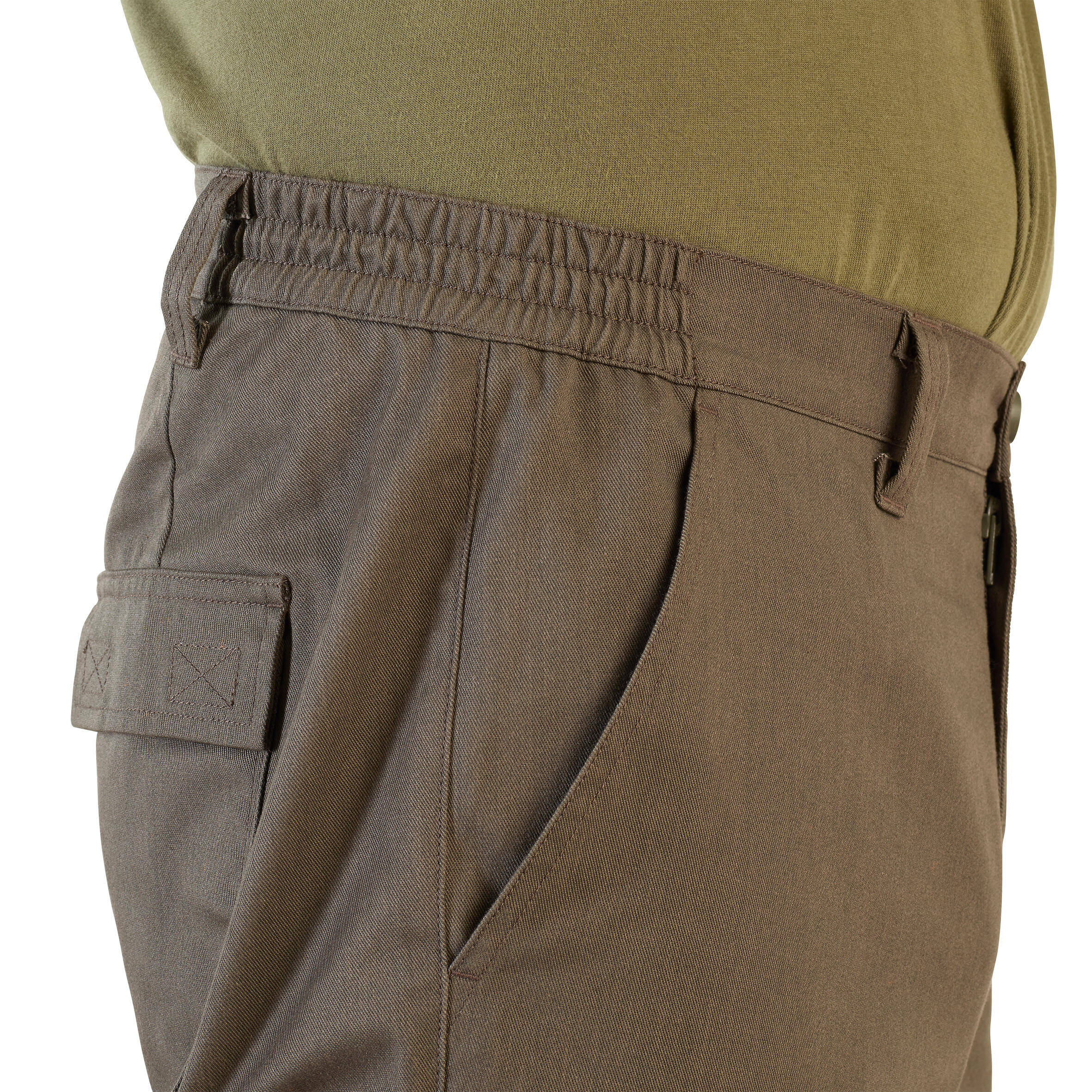 Men Resistant Cargo Trousers Pants Steppe 320 - Green/Brown -  5