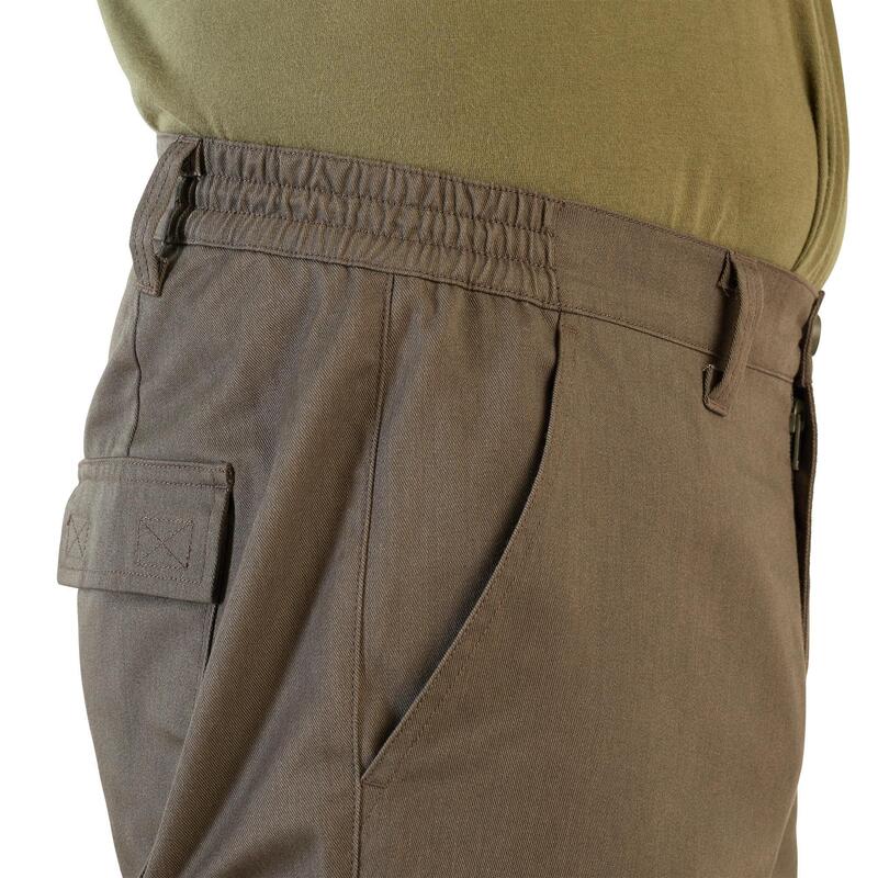 Pantalon Chasse Résistant Homme - Steppe 320 vert et marron