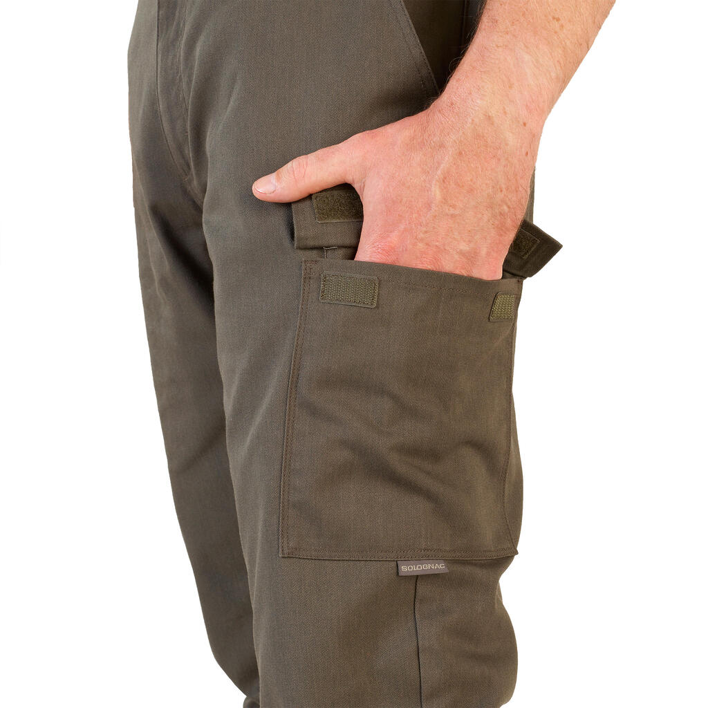 Jagdhose Steppe 320 strapazierfähig grün und braun 