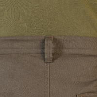 Muške braon/zelene otporne i prozračne lovačke hlače STEPPE 320