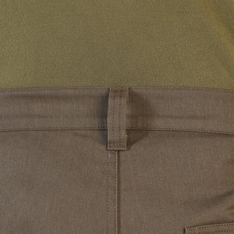 Pantalon Chasse Résistant Homme - Steppe 320 vert et marron