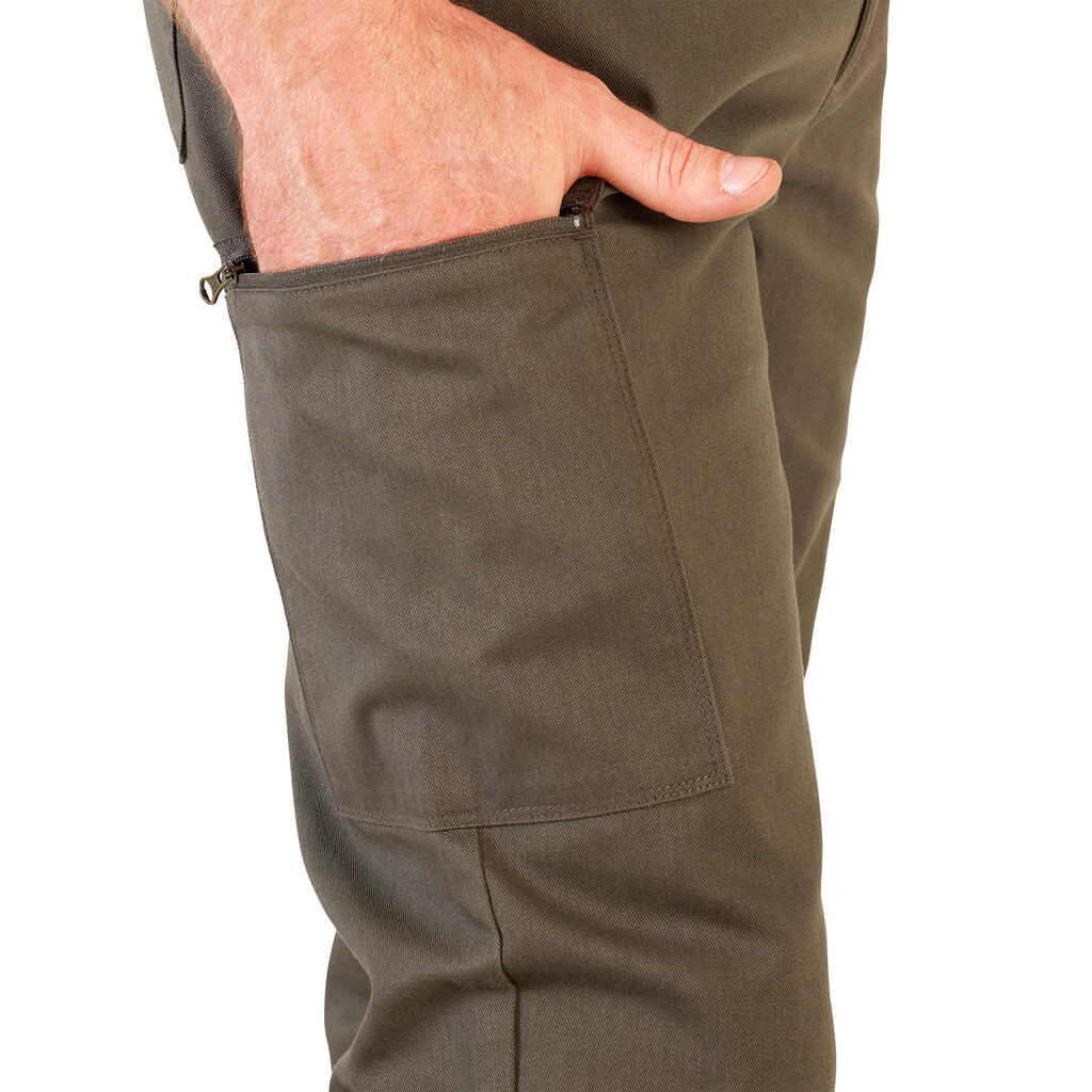 Jagdhose Steppe 320 strapazierfähig grün und braun 