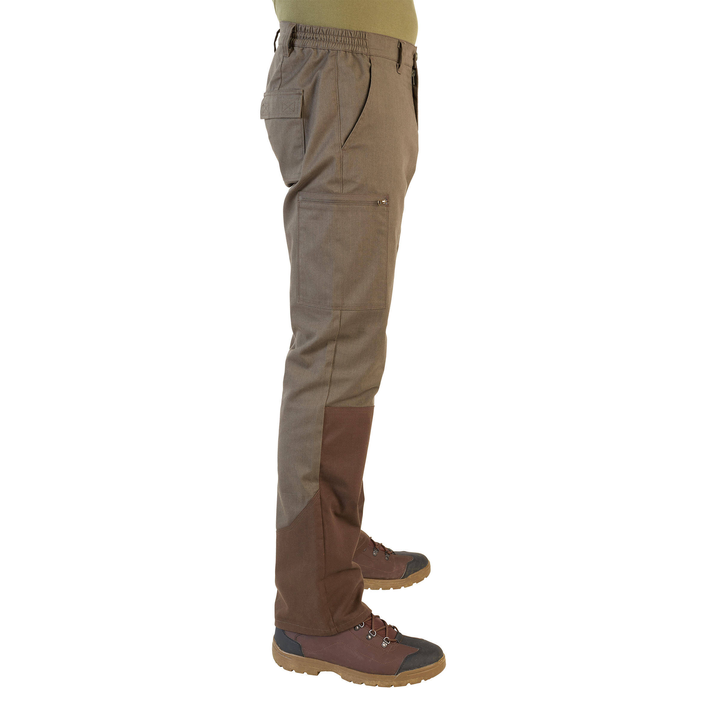 Men Resistant Cargo Trousers Pants Steppe 320 - Green/Brown -  3