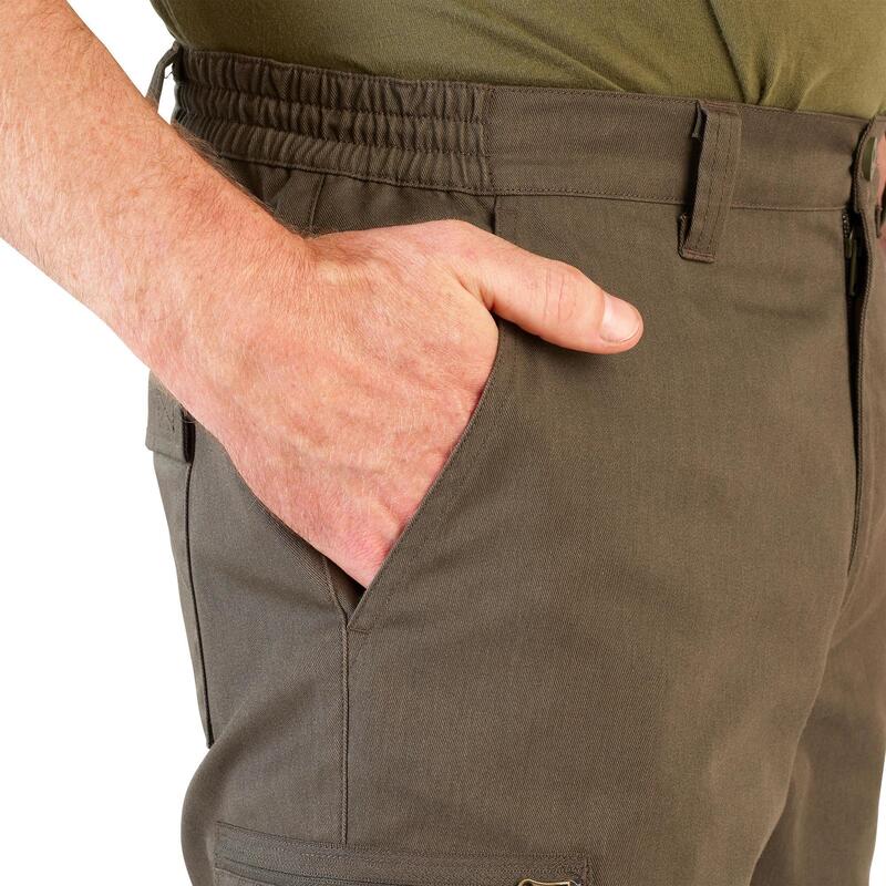 Jagdhose Steppe 320 strapazierfähig grün und braun 