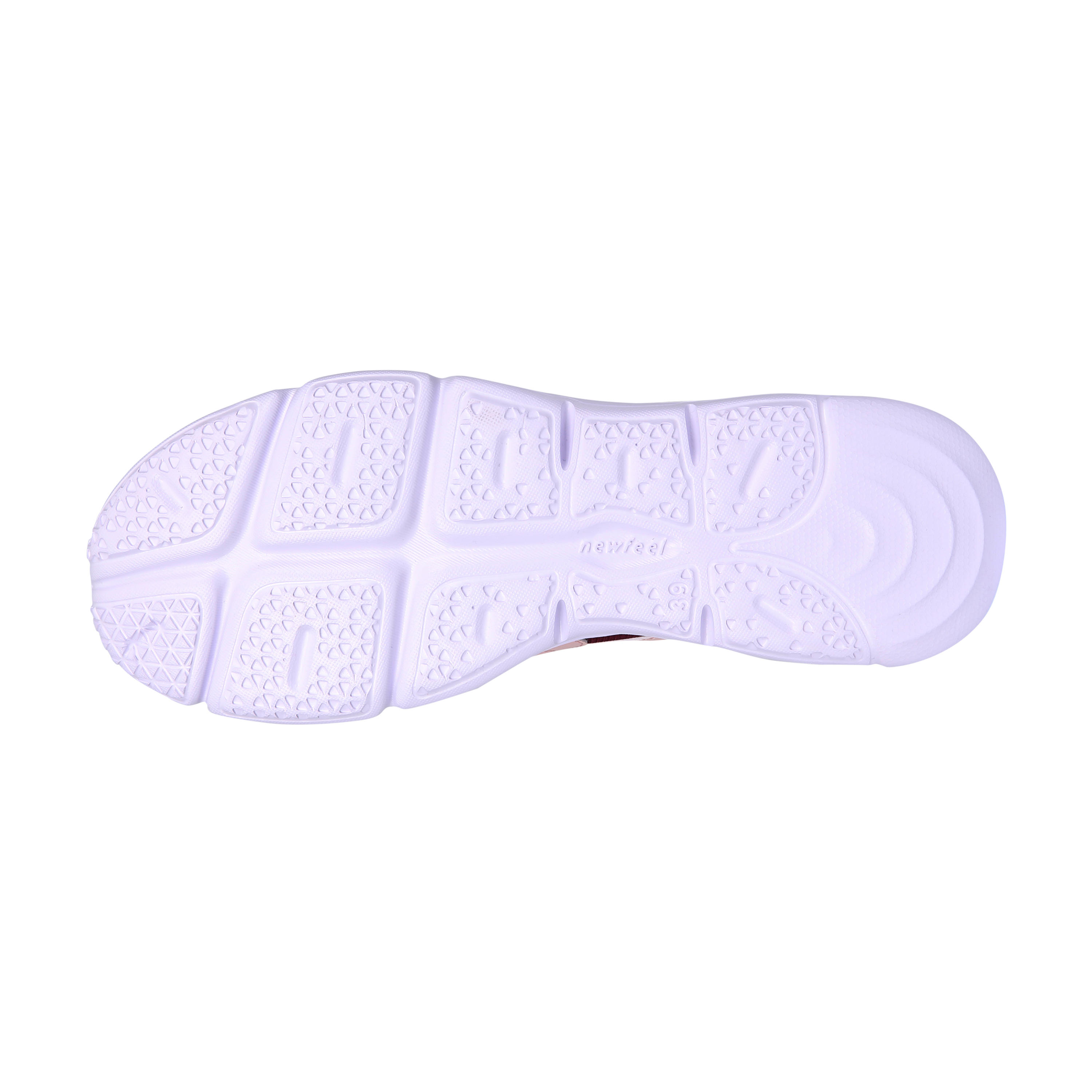 purple walking shoes