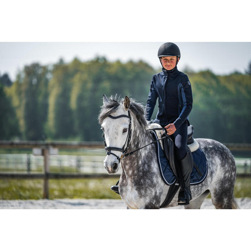 Mini-chaps équitation synthétique classic Enfant - 140 noires