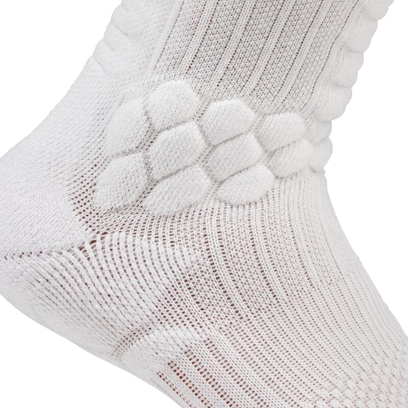 Calcetines Semialtos Skate Socks 500 Blanco