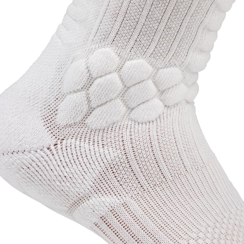 Calze semialte skateboard SOCKS 500 bianche