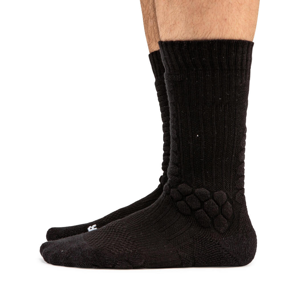 Skatesocken Socks 500 Mid schwarz