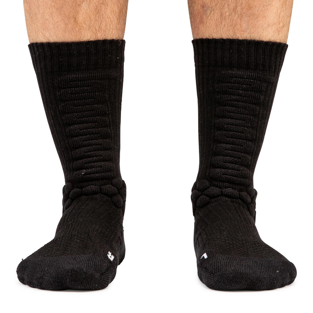 Skatesocken Socks 500 Mid schwarz