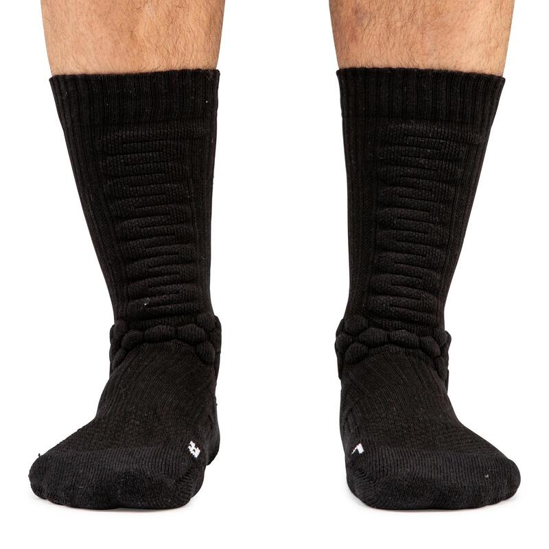Halfhoge skateboardsokken Socks 500 zwart