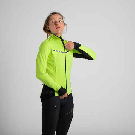 Women's Sportive Cold Weather Jacket - Yellow