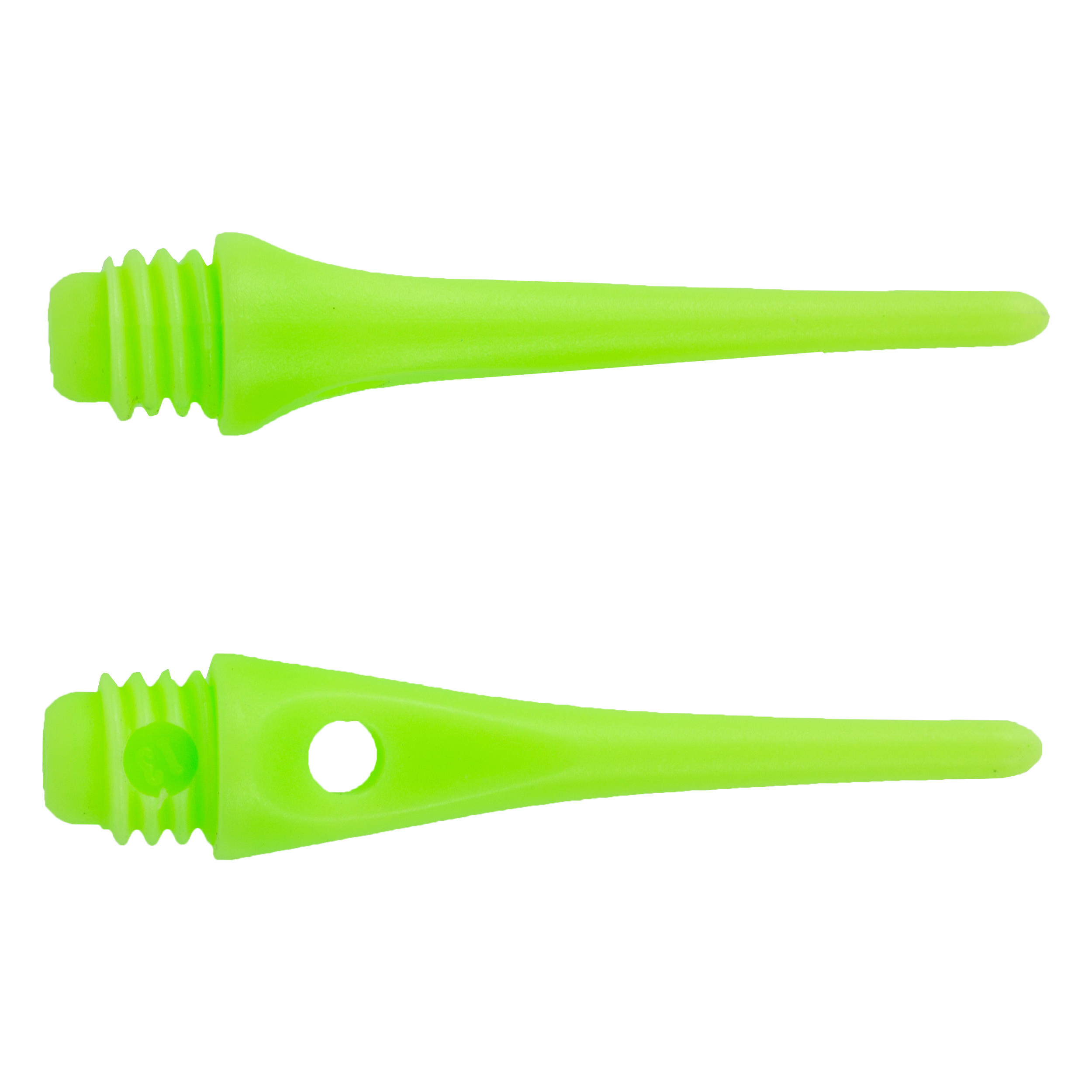 50 Plastic (Soft Tip) Dart Tips - Green 3/6