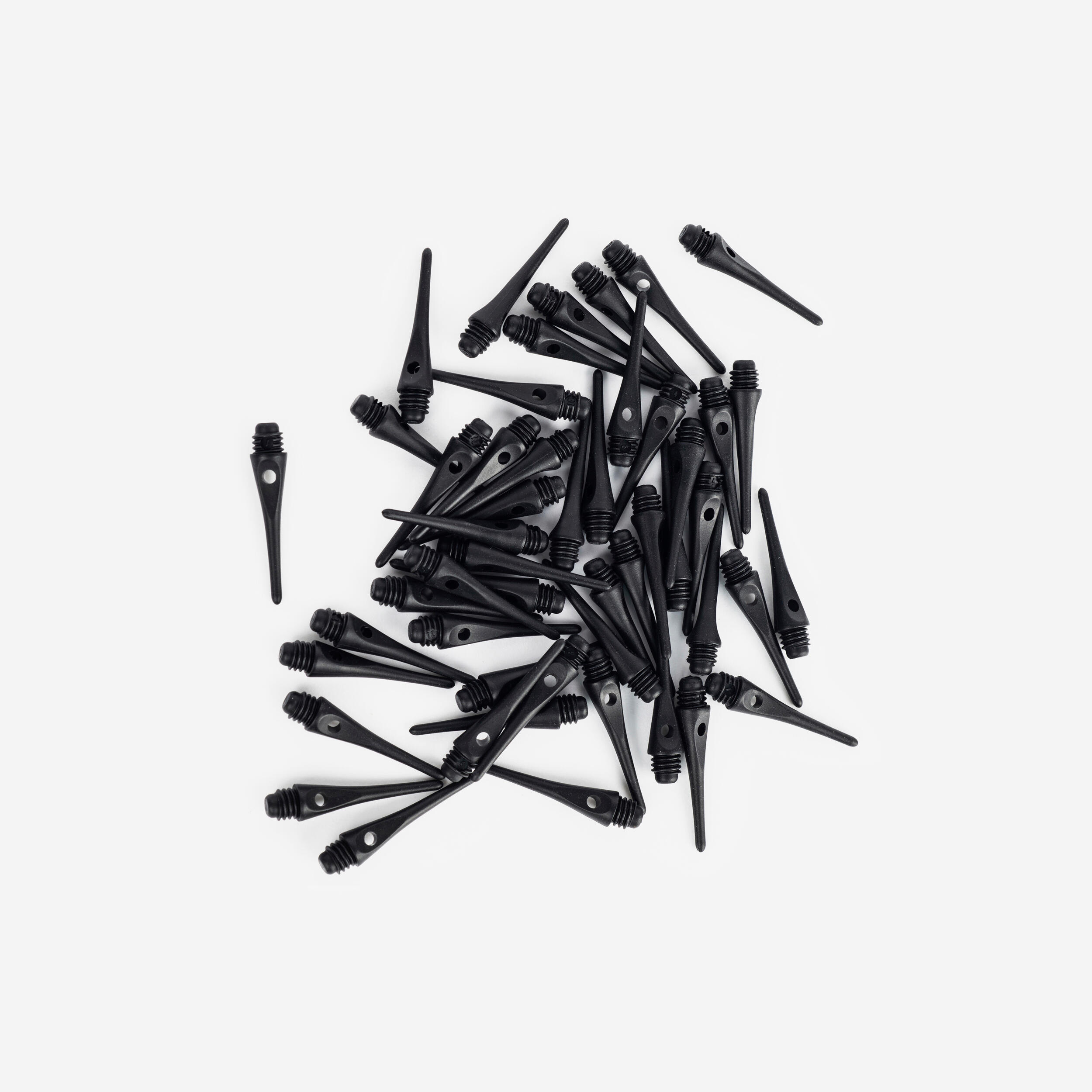 50 Plastic (Soft Tip) Dart Tips - Black - CANAVERAL