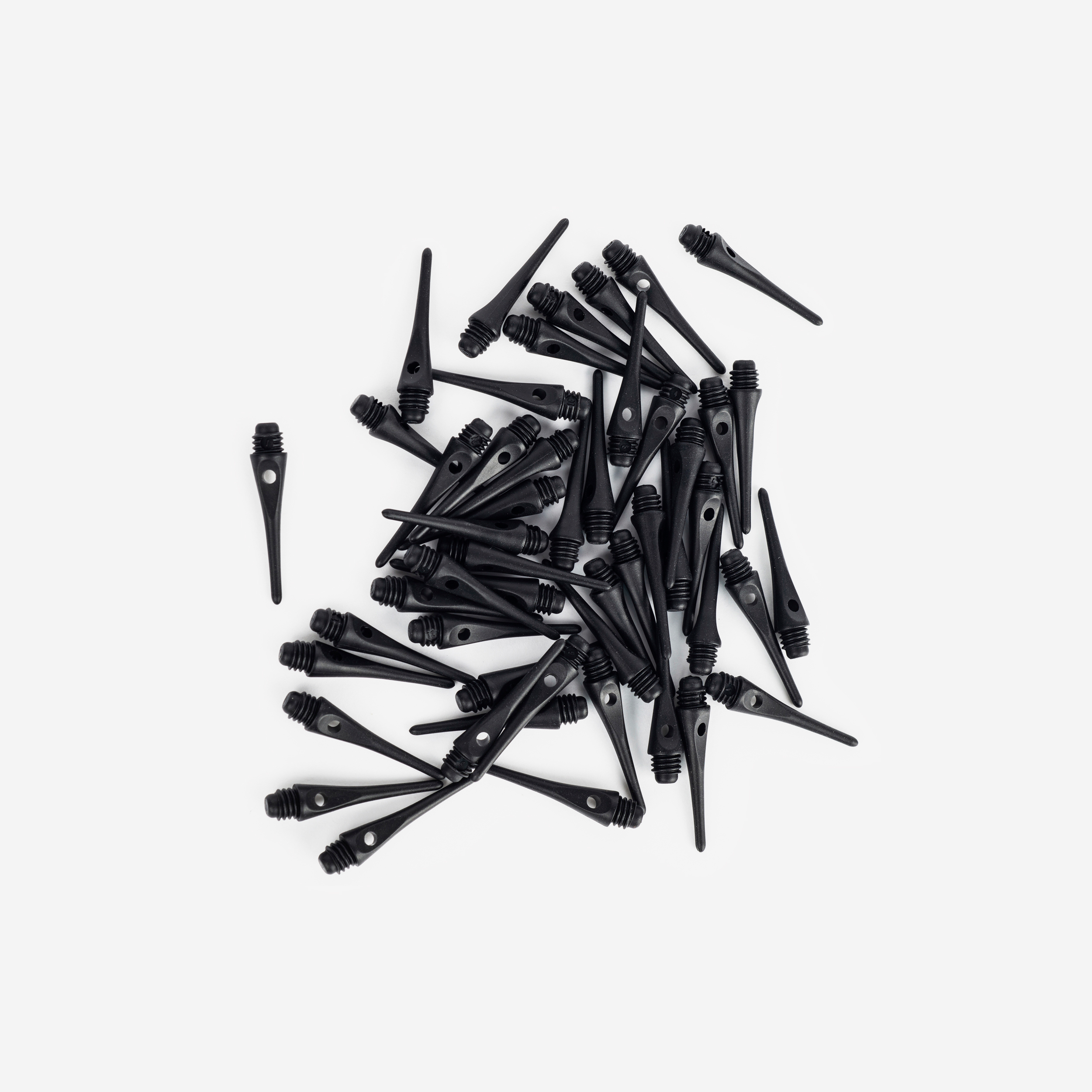 50 pointes de flechettes plastiques (soft tip) noir - CANAVERAL