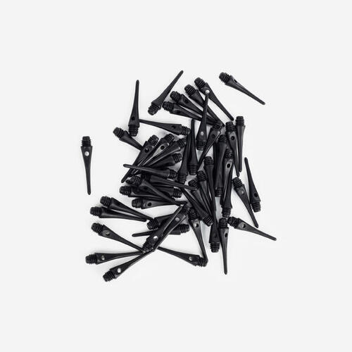 50 pointes de flechettes plastiques (soft tip) noir
