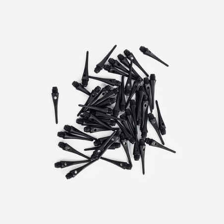 Črne plastične konice za puščice za pikado z mehko konico