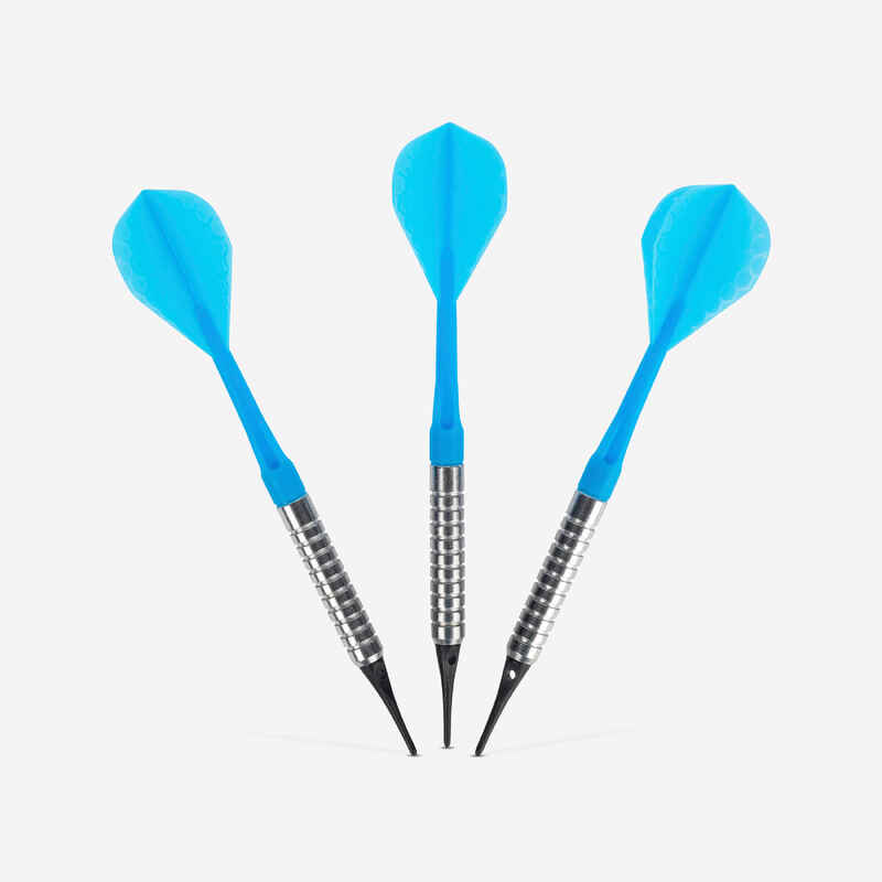 3 DARDOS CON PUNTA DE PLÁSTICO S100 AZUL - Decathlon