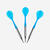 3 FLECHETTES POINTES PLASTIQUE S100 BLEU