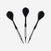3 FLECHETTES POINTES PLASTIQUE S100 NOIR