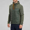 Sweatjacke Herren Hybridjacke mit Kapuze Wandern - NH100