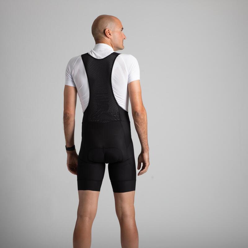 Camiseta interior de ciclismo manga corta adulto Van Rysel entretiempo blanca