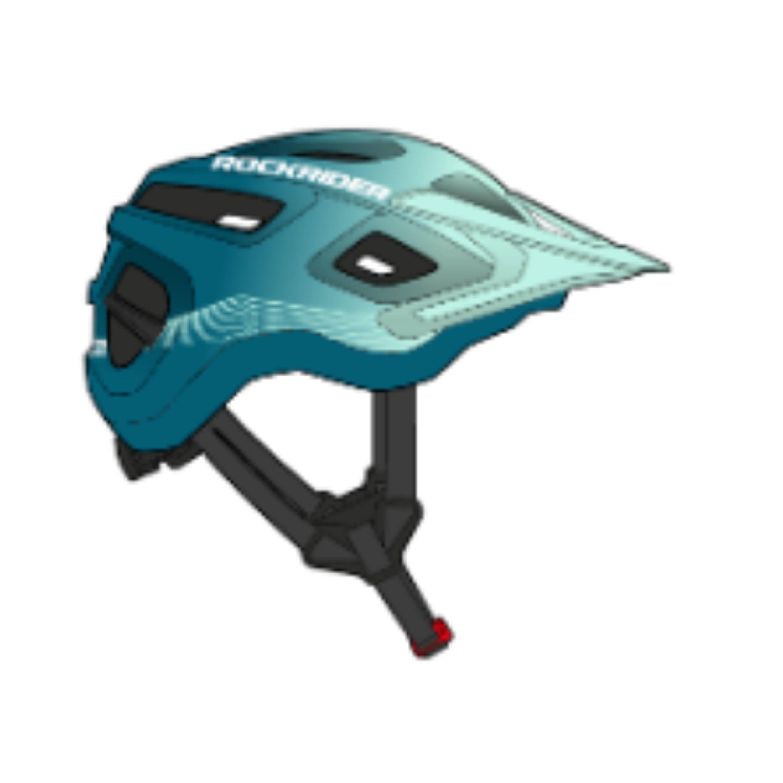 ROCKRIDER Mountain Bike Helmet EXPL 500 - Faded Blue