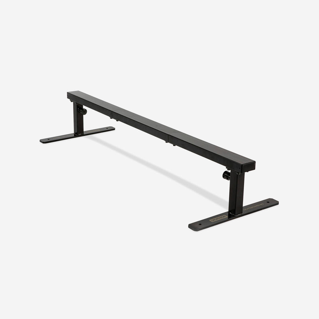 Adjustable and Connectable Skateboarding Slide/Grind Bar - Black