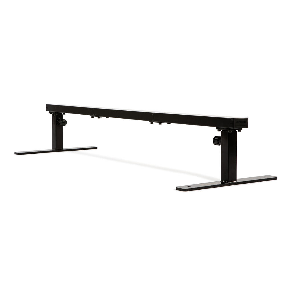 Adjustable and Connectable Skateboarding Slide/Grind Bar - Black