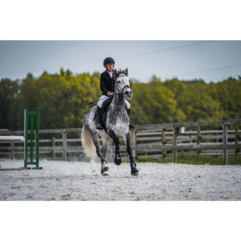 Veste de concours équitation enfant COMP 100 noir