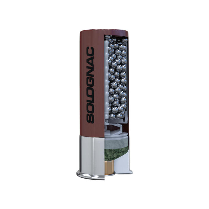Cartouche CALIBRE 12/70 L100 28gr Basse Pression Acier N°6 X25 SOLOGNAC