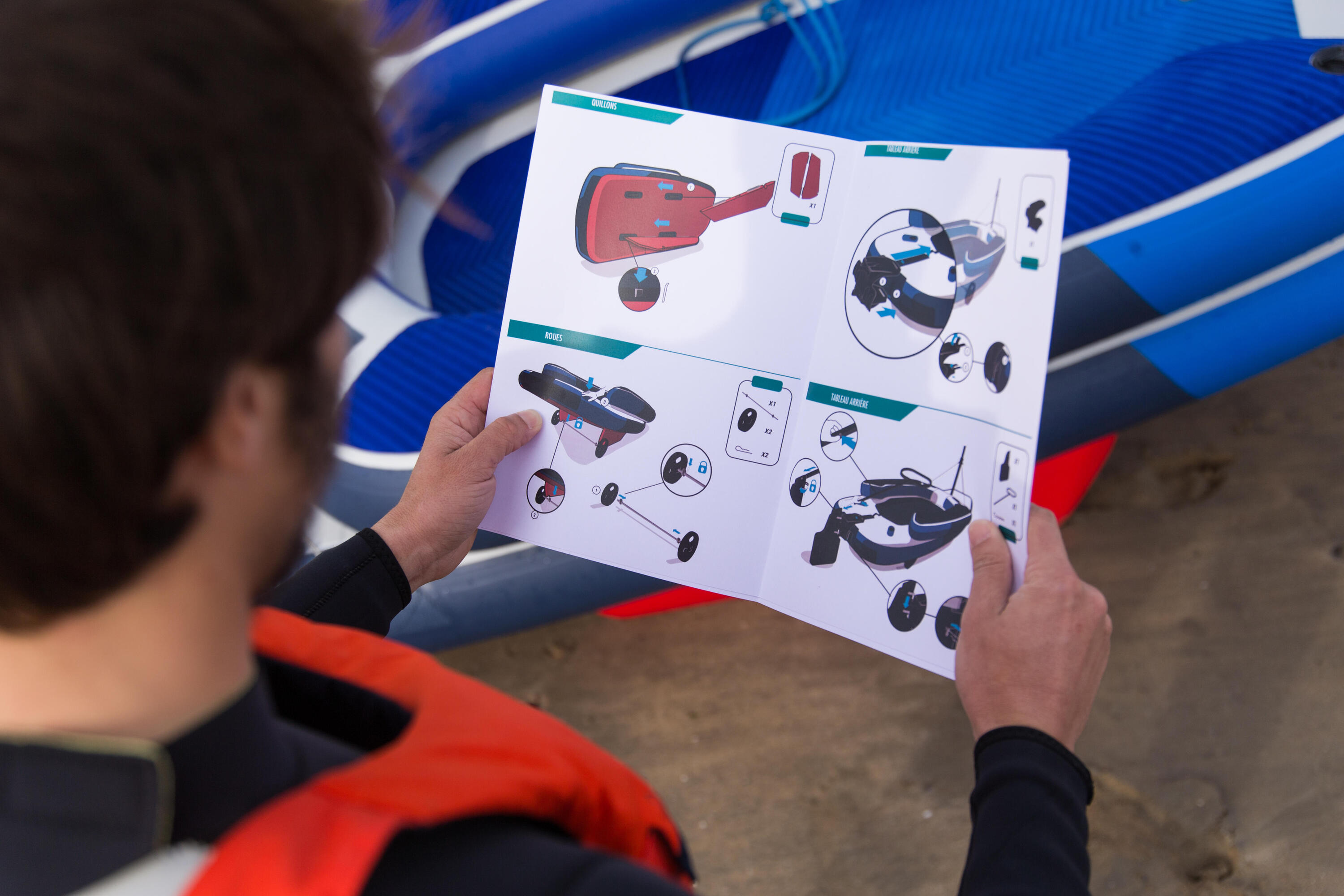 Segelboot aufblasbar Tribord 5S 15/17