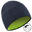 CHILDREN'S REVERSE SKIING HAT NAVY YELLOW FLUORESCENT