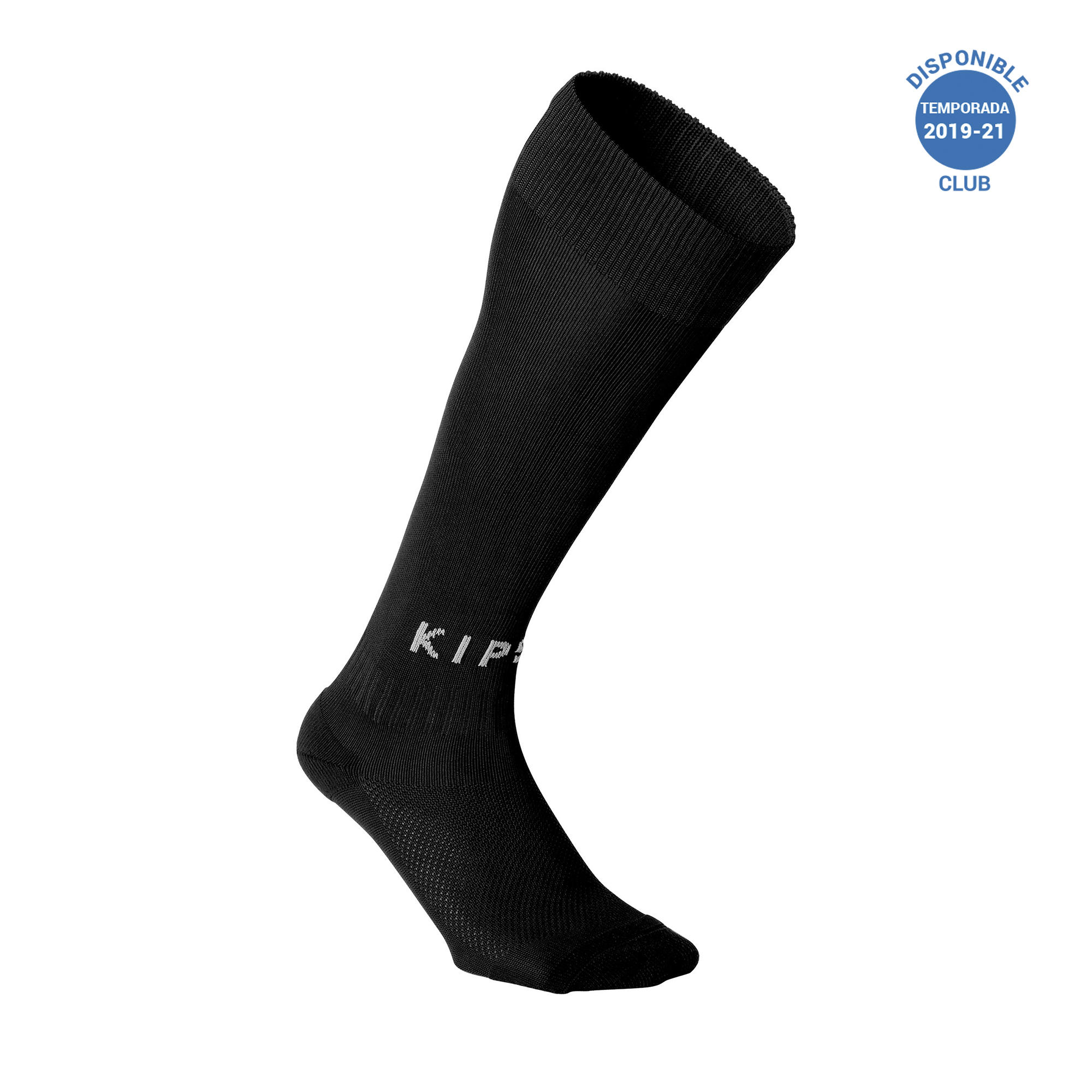KIPSTA Calzettoni calcio adulto ESSENTIAL CLUB neri