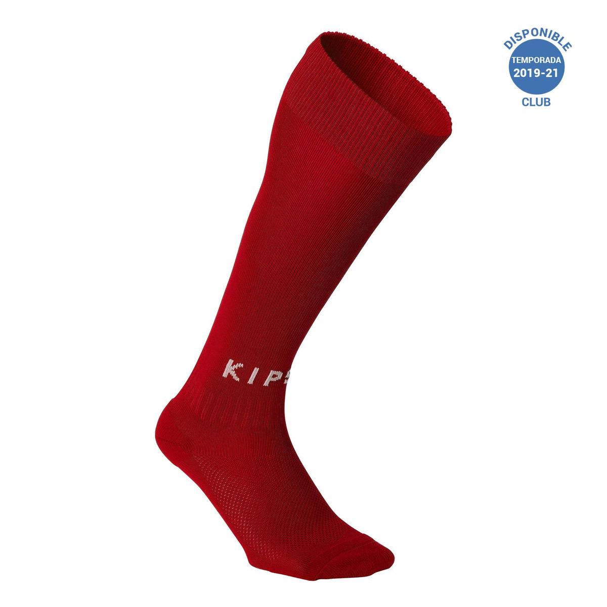 Chaussettes de football essentiel club adulte rouge