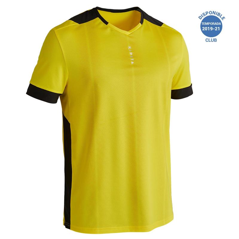 tee shirt jaune uni decathlon