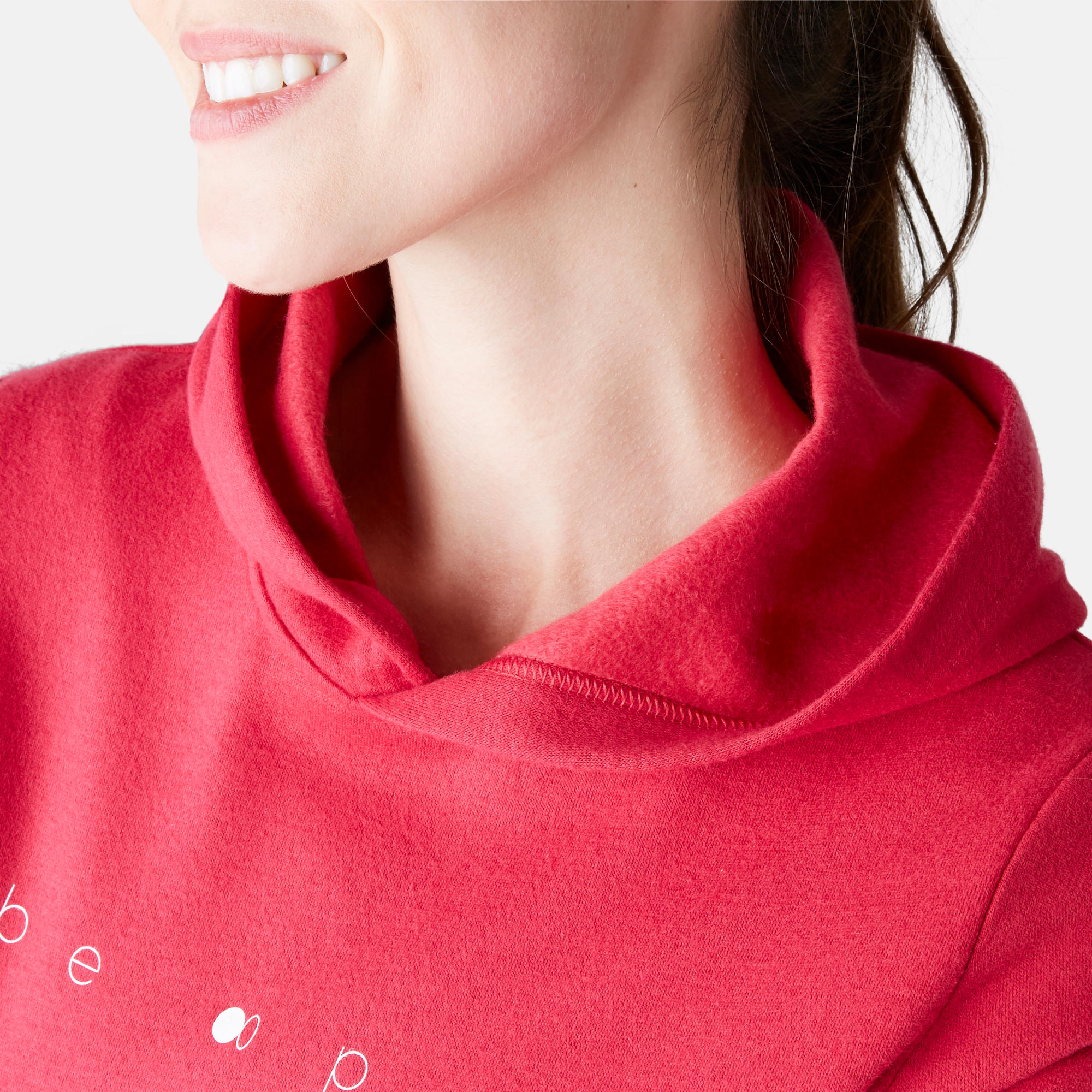 520 Women's Gentle Gym & Pilates Hooded Sweatshirt - Red 5/7