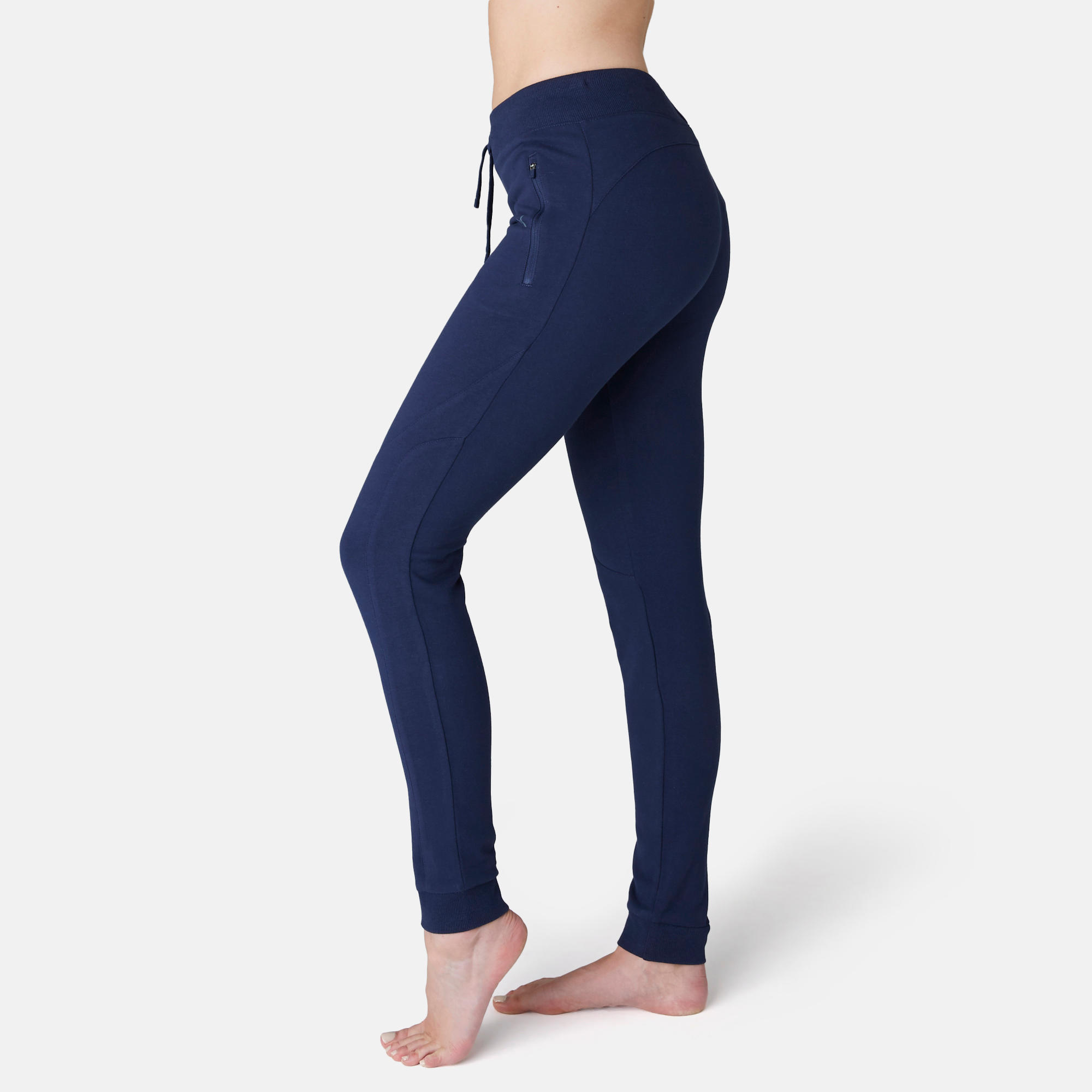 navy blue slim fit joggers