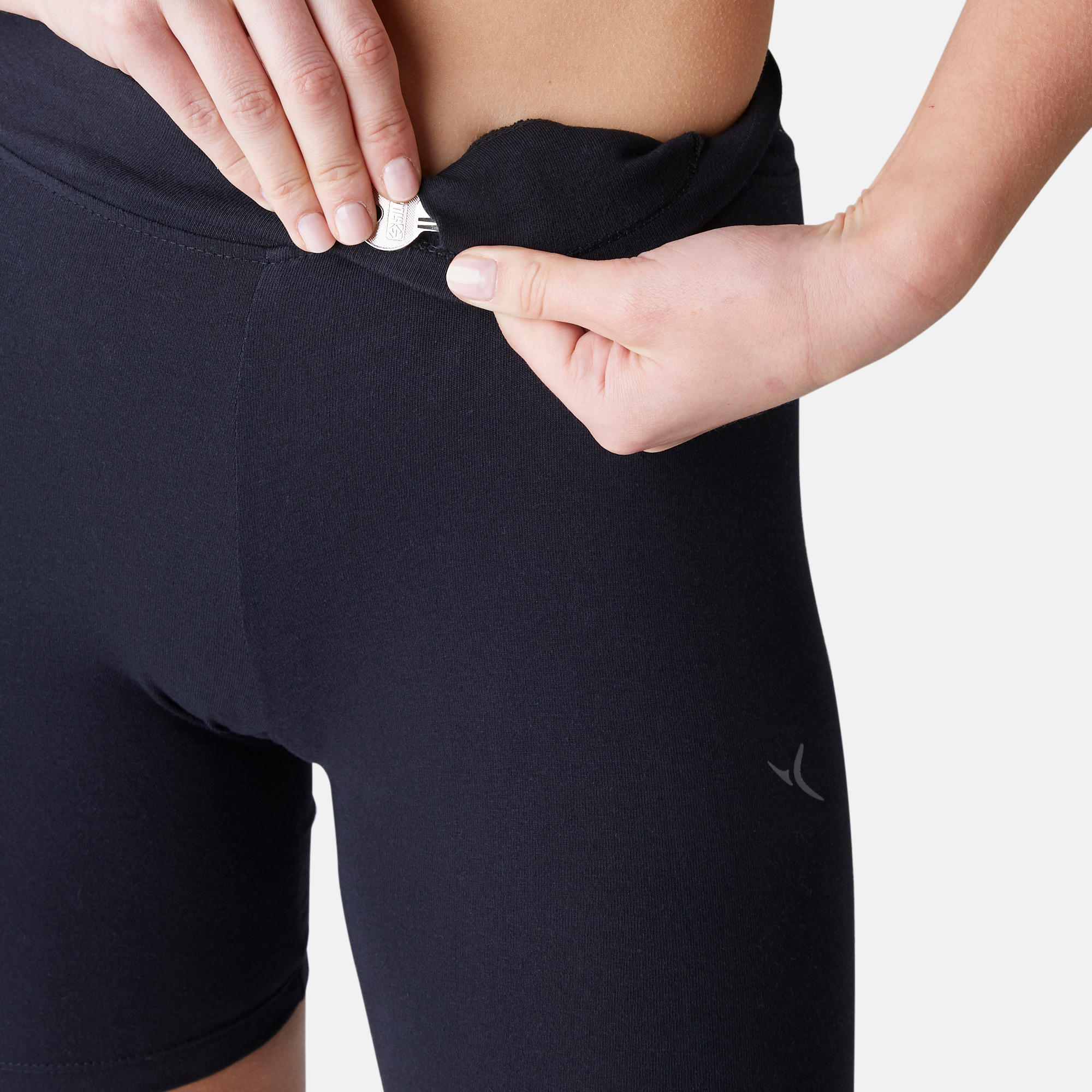 Women s Fitness Cycling Shorts 500 Black