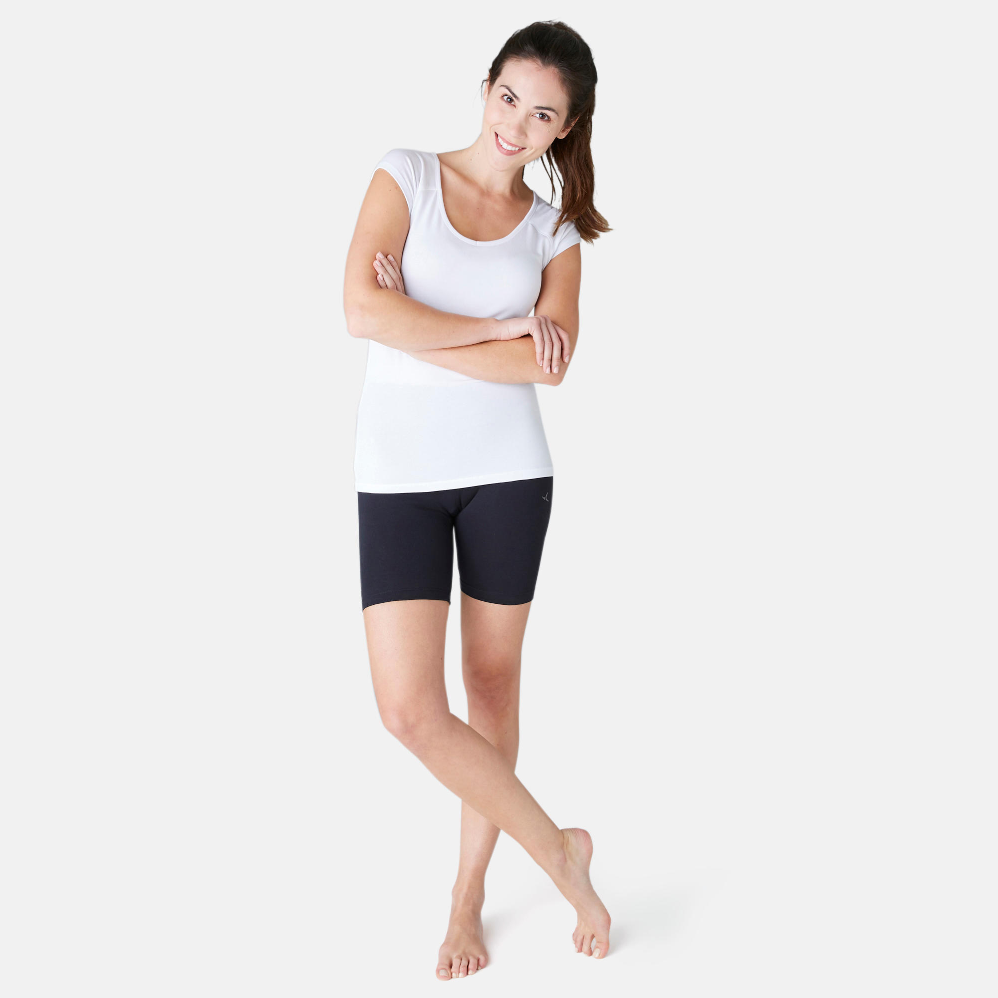 Shorts Radlerhose Damen - schwarz  8/10