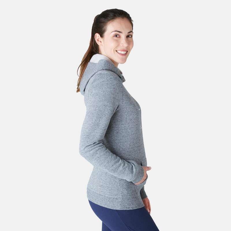 WOMAN PANT JACKET SWEAT Clothing - 520 Gym Sweatshirt - Grey DOMYOS - Tops