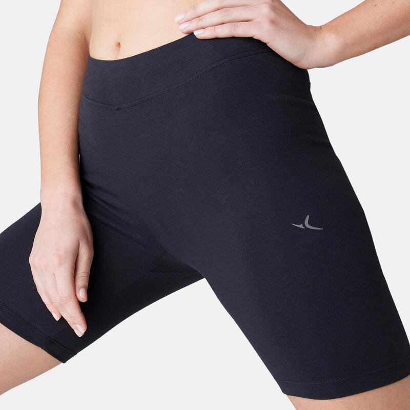 Shorts Radlerhose Damen - schwarz 