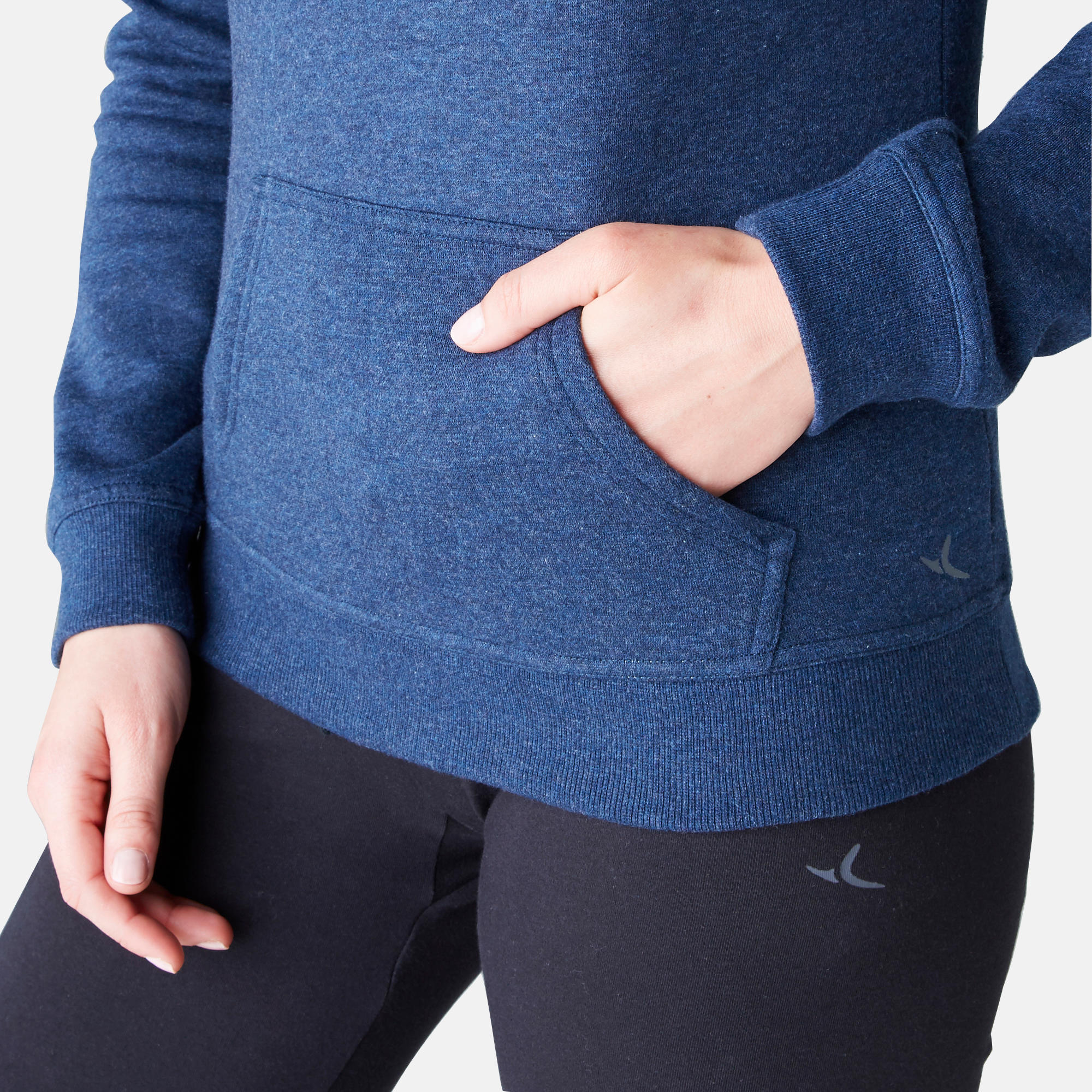 Second Life - 520 Women's Gentle Gym & Pilates Hooded Sweatshirt - Blue - EXCELLENT 6/7