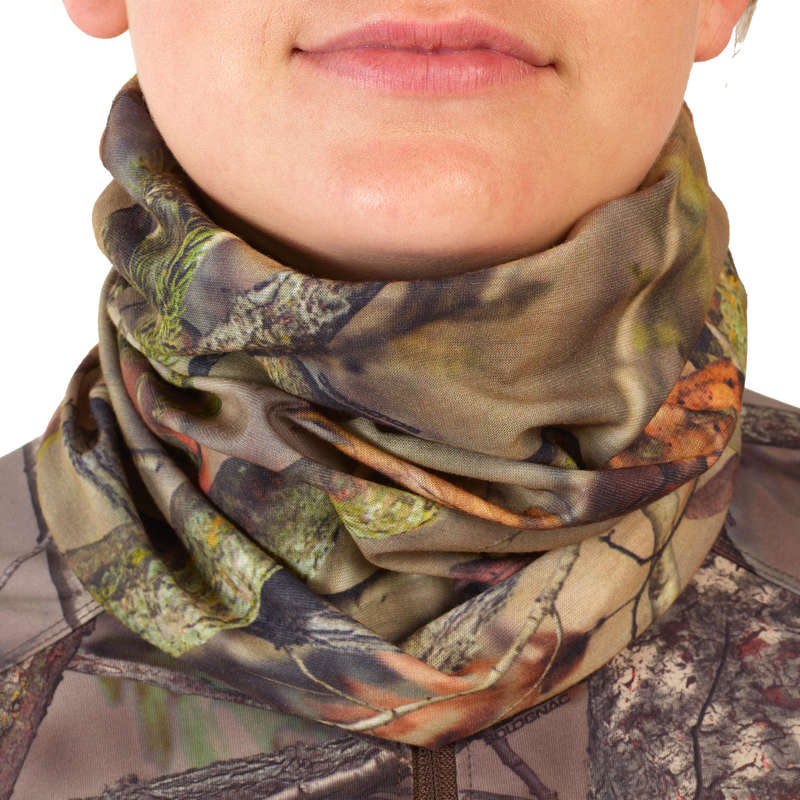 CAMO CLOTHING DRY/WET WEATHER - Neck Gaiter 100 - Forest Camo SOLOGNAC