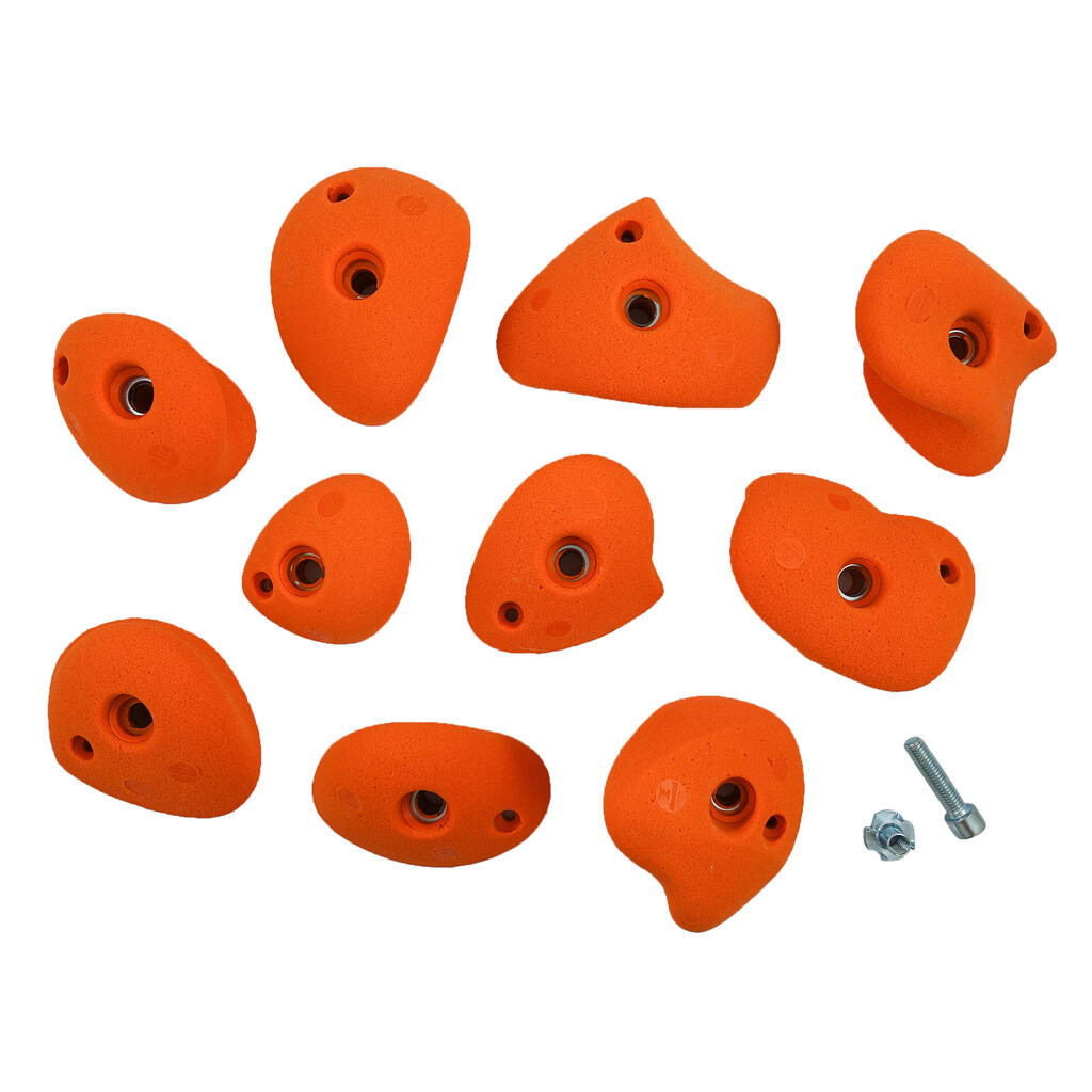 Lezecké úchyty Vertika Jugs Medium oranžové 10 ks