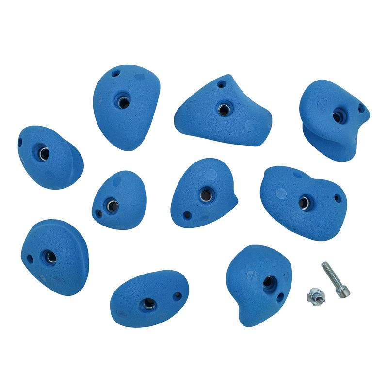 CLIMBING HOLDS VERTIKA JUGS MEDIUM X10 BLUE Decathlon
