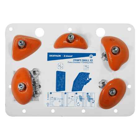 Klettergriffe Crimps Small 5er-Pack orange
