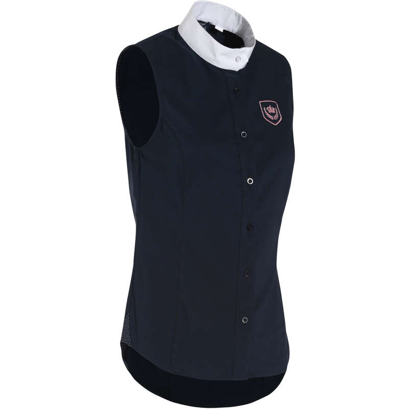 OKKSO Women's Sleeveless Horse Riding Competition Shirt...