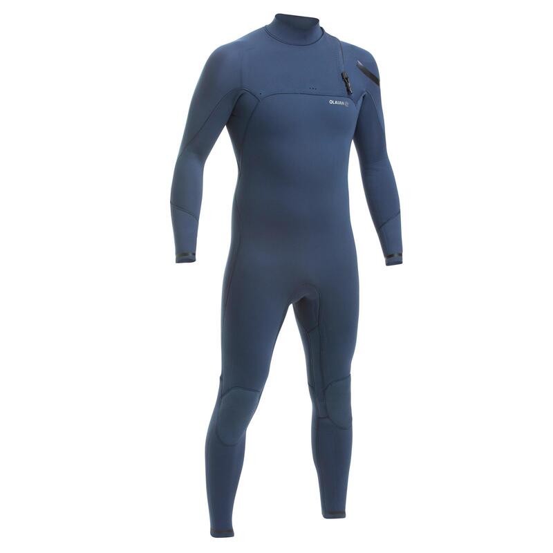 男款3/2 mm氯丁橡膠（neoprene）無拉鍊衝浪防寒衣900－藍色